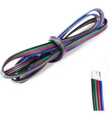 Câble pour ruban RGB 0,75mm² 1 mètre