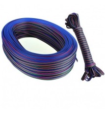 Câble pour ruban RGB 0,75mm² 1 mètre