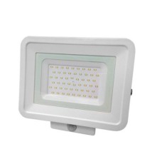 Projecteur LED 30W plat avec détecteur blanc